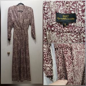 NAT by Natalie Martin nico wrap maxi dress small
